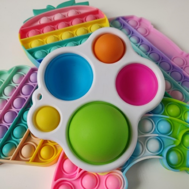 Engaging baby sensory toy, easy-grip fidget bubble popper for toddlers.