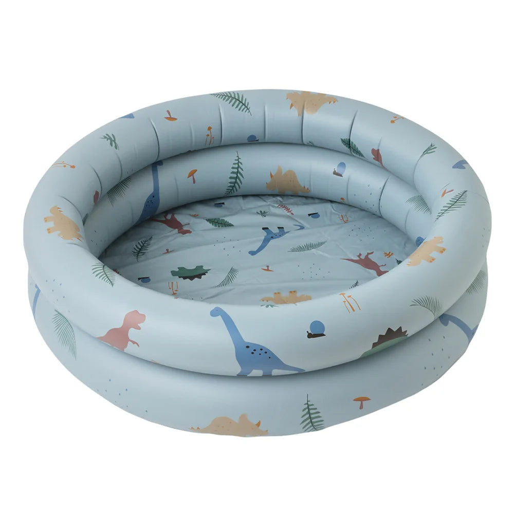 Baby inflatable swimming pool with colorful outdoor toys for summer fun