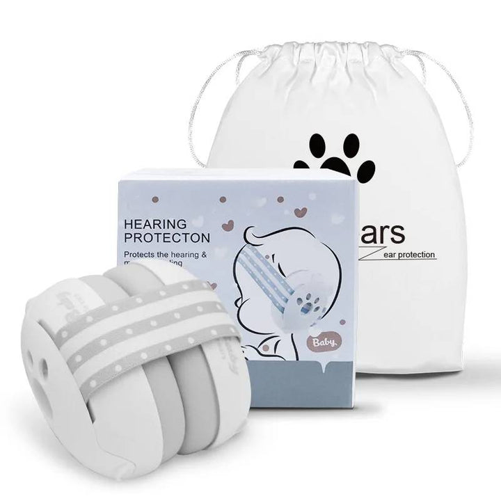 Infant safety earmuffs providing gentle sound protection for babies