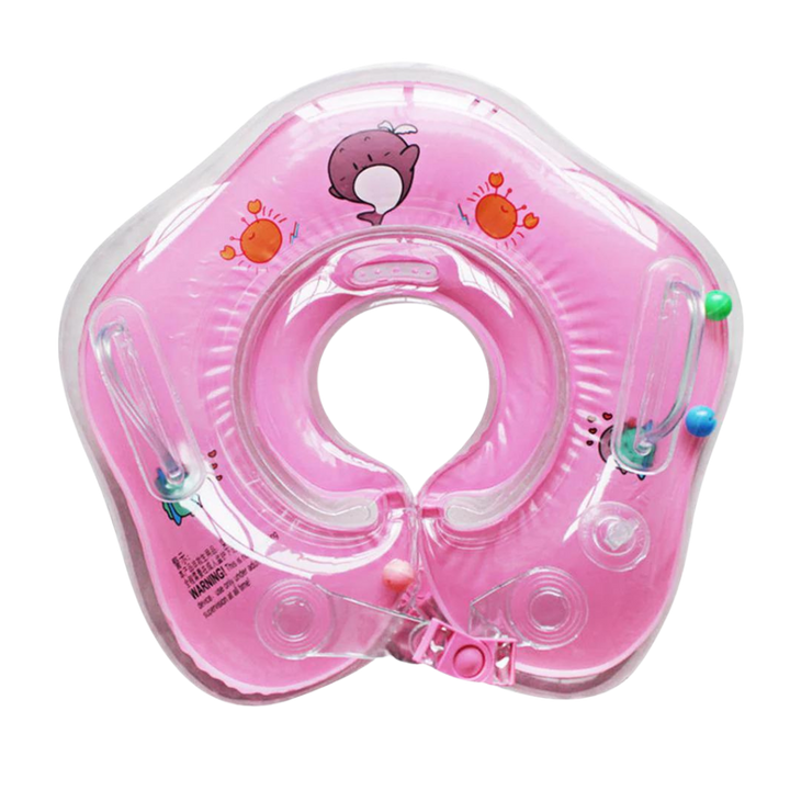 Comfortable baby neck float with secure double air chambers, promoting water confidence for infants & toddlers.