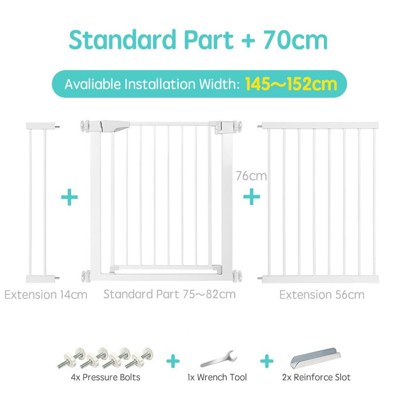 Gate for stairs featuring a walk-through door for convenience