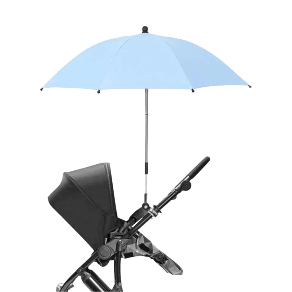 Keep baby dry and shaded with this all-weather stroller umbrella accessory.