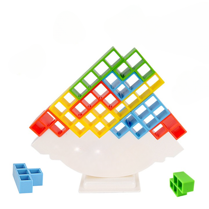 Balance stacking board game for kids, an educational toy for developing fine motor skills and creativity.