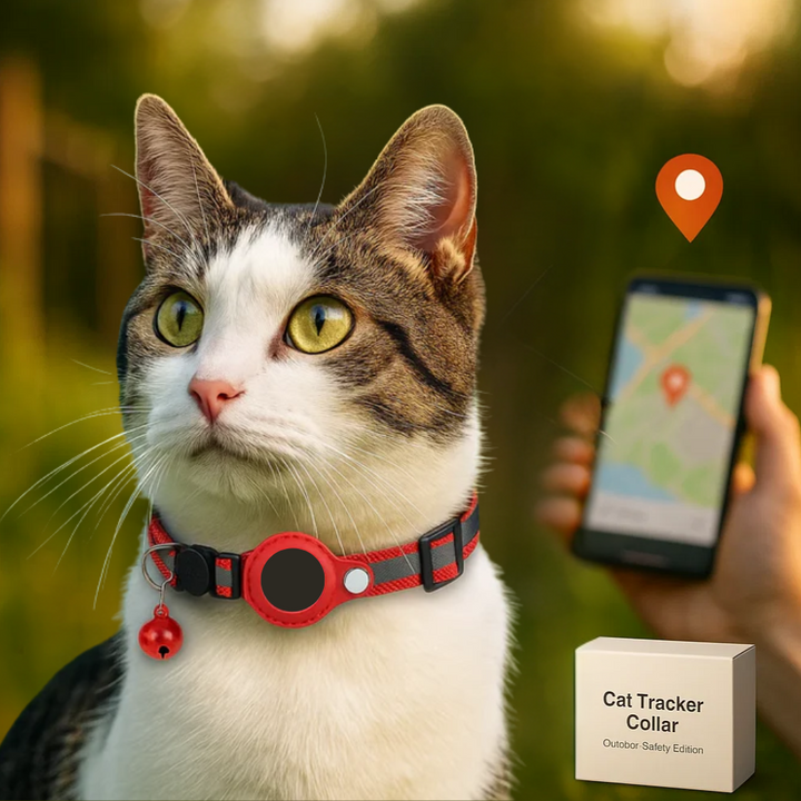 Keep your feline safe with this GPS tracker cat collar, featuring reflective design & quick release for peace of mind.