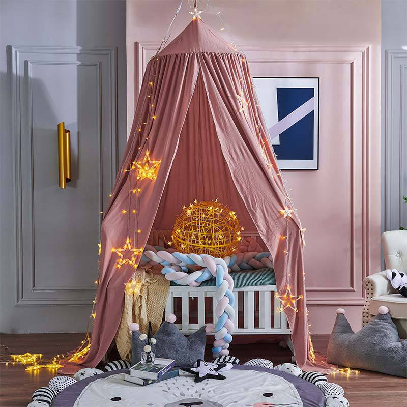 Blackout bed canopy for children, perfect for creating a cozy sleep or play space in a kid's room.