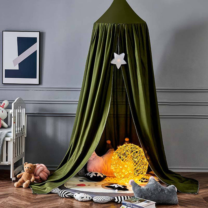 Kids' room decor: Blackout bed tent canopy, offers a private, dark space for sleep & play.