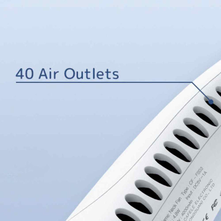 Beat the heat with a powerful bladeless neck fan, your personal, portable cooling solution.