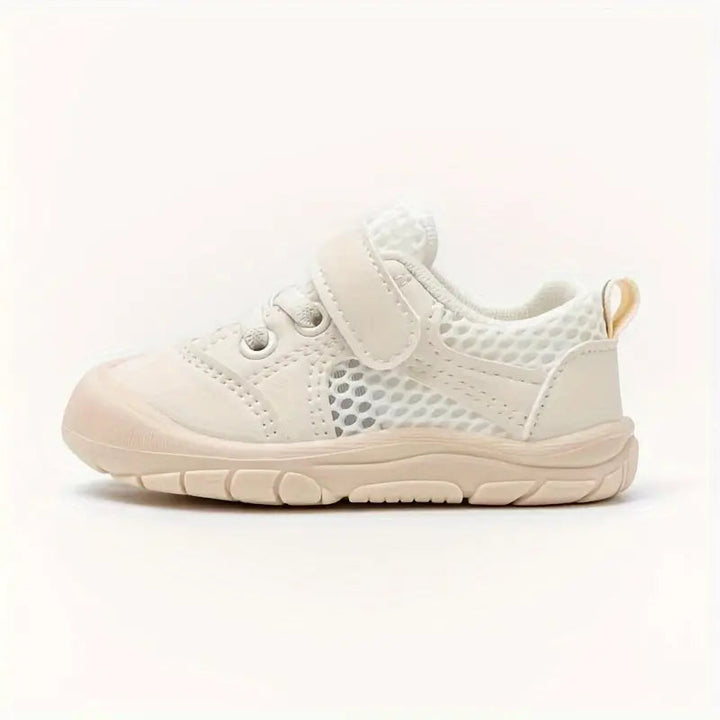Durable blue toddler sneakers with a natural foot development design.