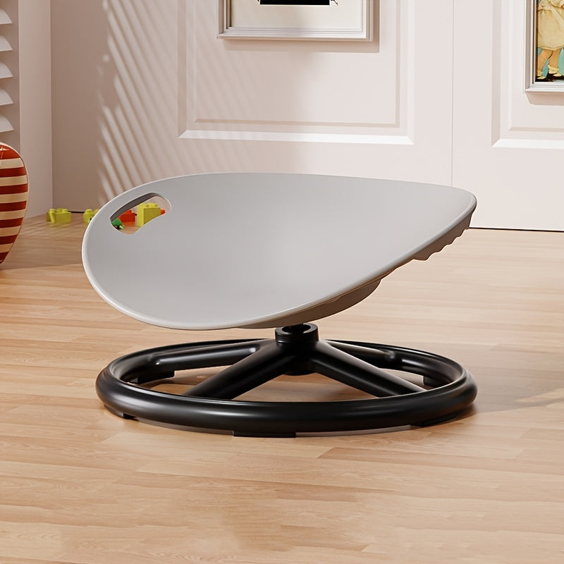 Home office swivel chair in blue, ergonomically designed for sustained focus.