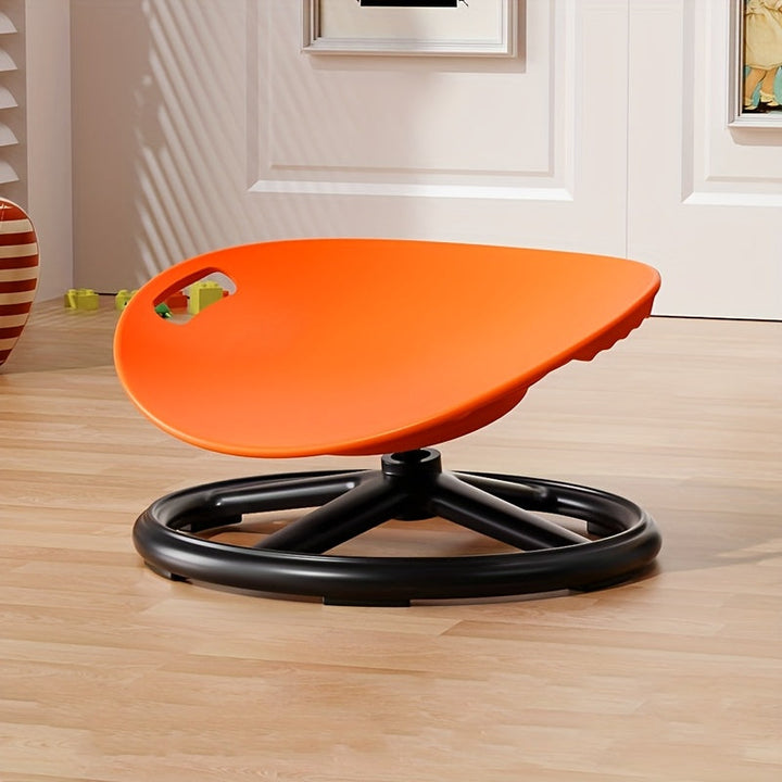 Blue ergonomic focus chair, featuring swivel base for enhanced office productivity.
