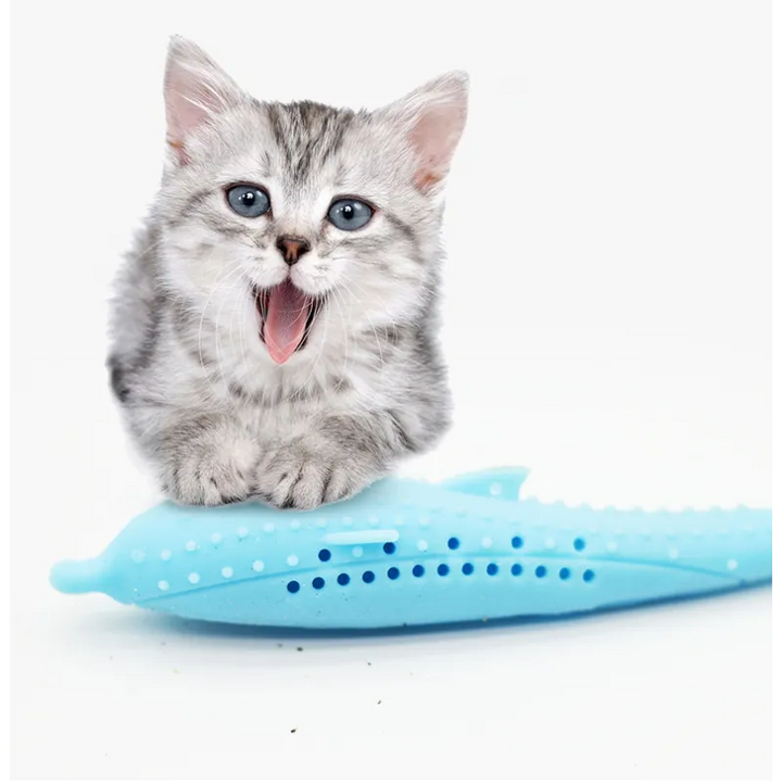 Engaging whale chew toy, ideal for cat dental health & small dog playtime. Essential pet supplies for oral care.