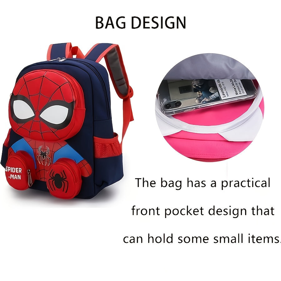 Durable Spider-Man character backpack, ideal children's bag for daily use