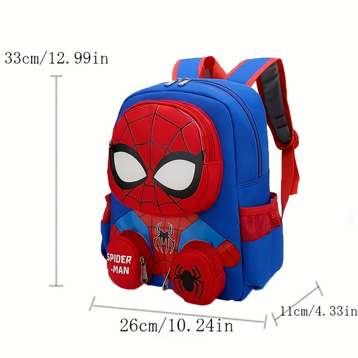 Large capacity dark blue Spider-Man backpack, a fun gift for kids