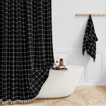 black plaid