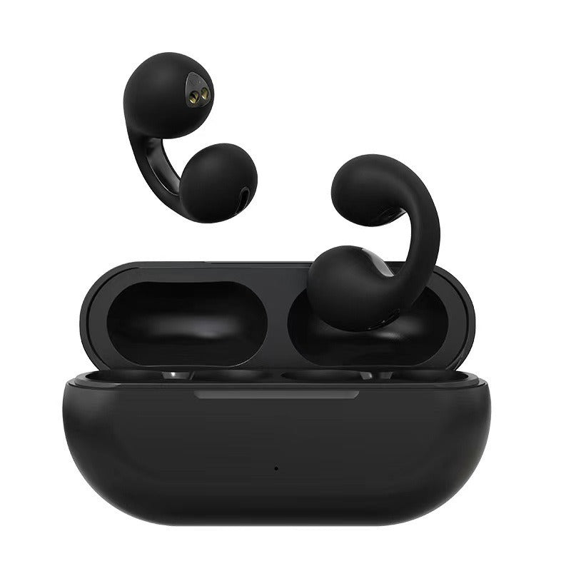Bone conduction wireless earphones offering premium sound for sports and outdoor activities. Comfortable, waterproof Bluetooth headset.