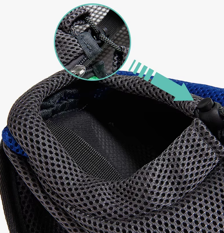 Ergonomic pet shoulder bag for small dogs & cats. Breathable, comfortable, perfect for pet travel.