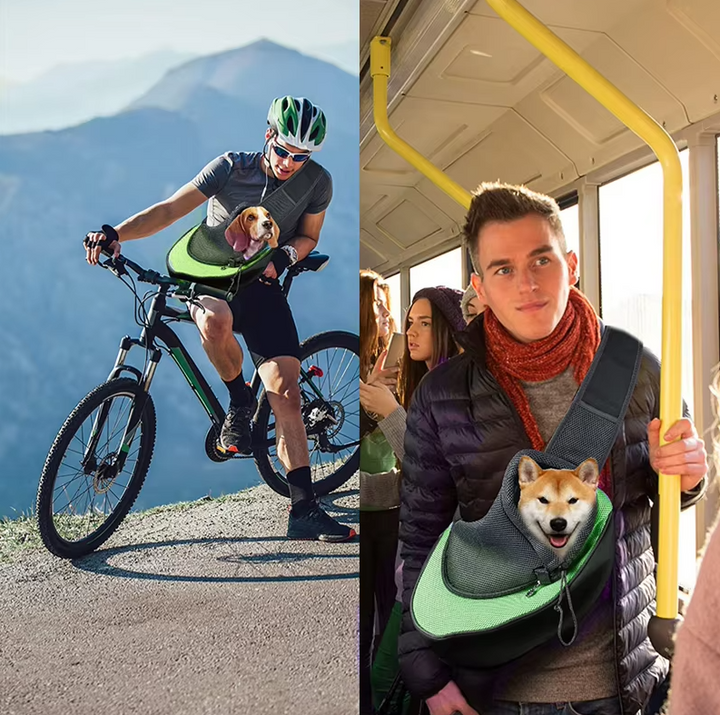 Take your small dog or cat anywhere with this breathable pet travel shoulder bag. Comfortable & portable.