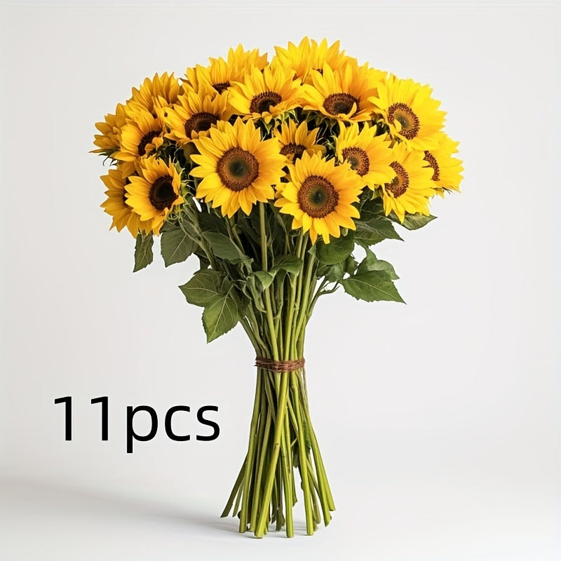 Elegant artificial sunflowers, a versatile choice for wedding centerpieces and fall displays.