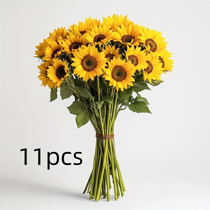 Elegant artificial sunflowers, a versatile choice for wedding centerpieces and fall displays.