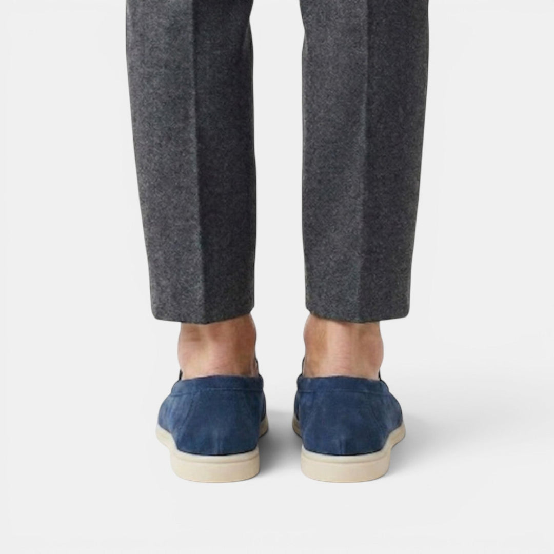 Comfortable brown slip-on loafers, everyday men's shoes for modern versatile style.