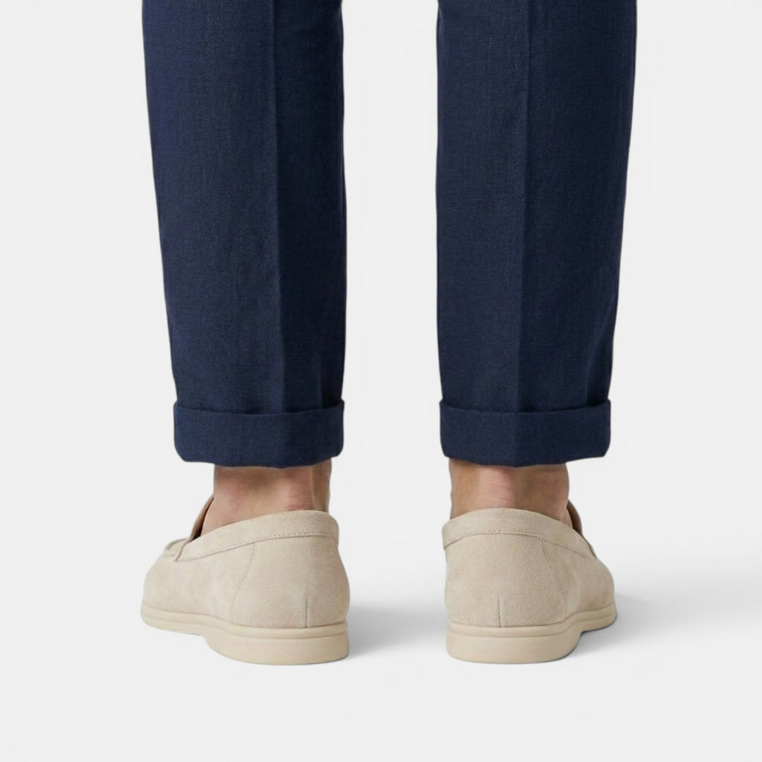 Comfortable brown slip-on loafers, modern men's footwear for all occasions.