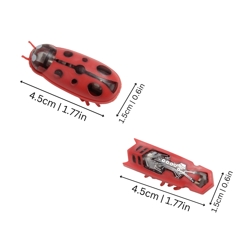 Close-up of BugChase interactive cat toy, designed for indoor and outdoor play