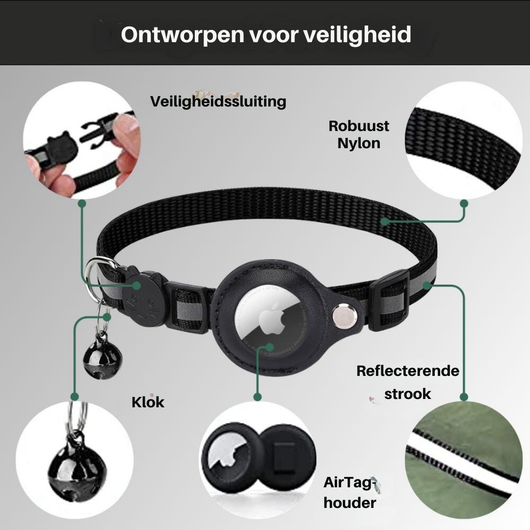 Feline outdoor safety: GPS tracker cat collar, reflective & durable for adventurous cats, ensuring pet security.
