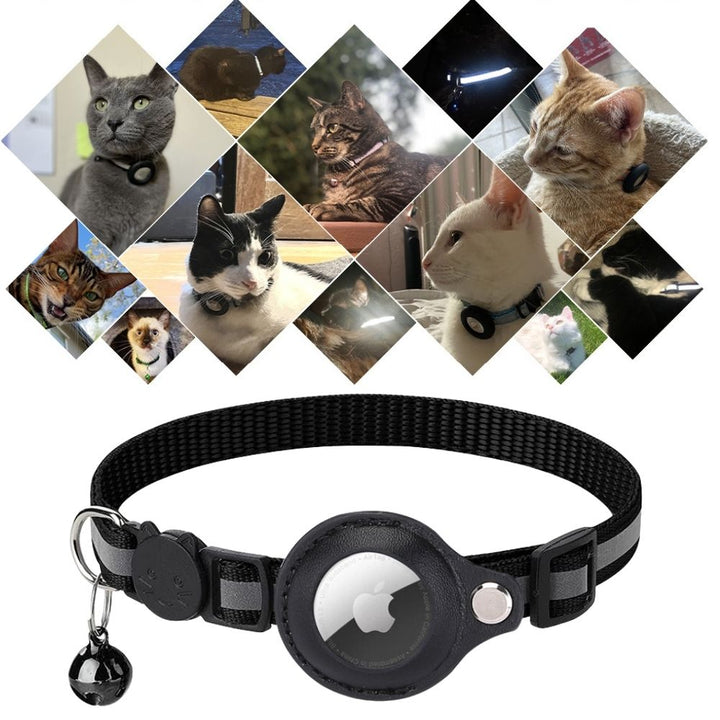 Keep your cat safe with this reflective GPS tracker collar. Adjustable nylon ensures pet security & peace of mind.