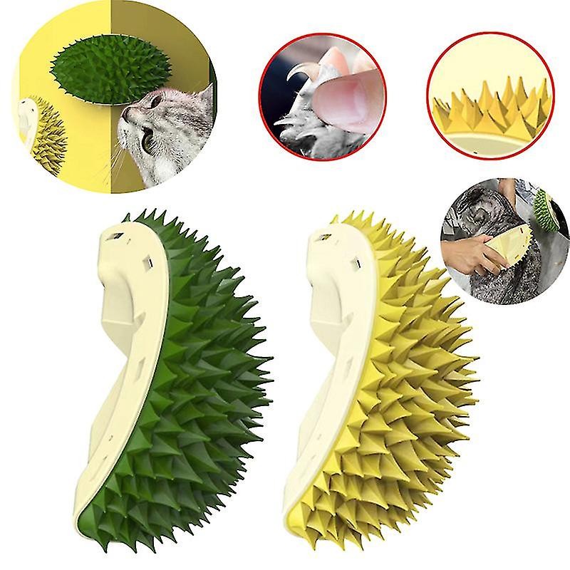 Close-up of a soft-tipped cat grooming brush, essential for gentle pet care & healthy coats.
