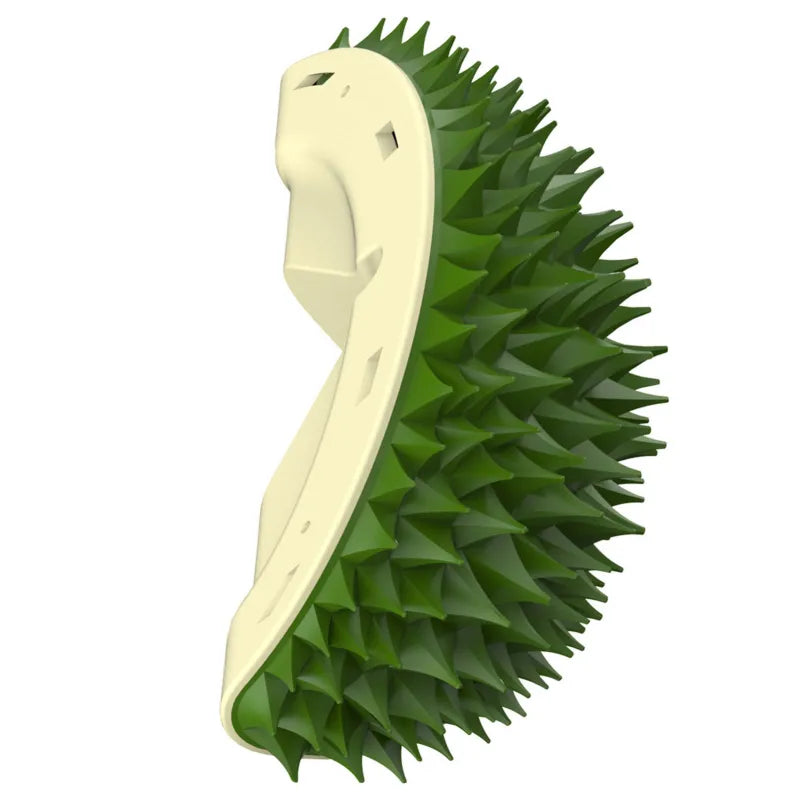 Pet brush designed for cat grooming, featuring gentle soft tips to reduce hairballs.