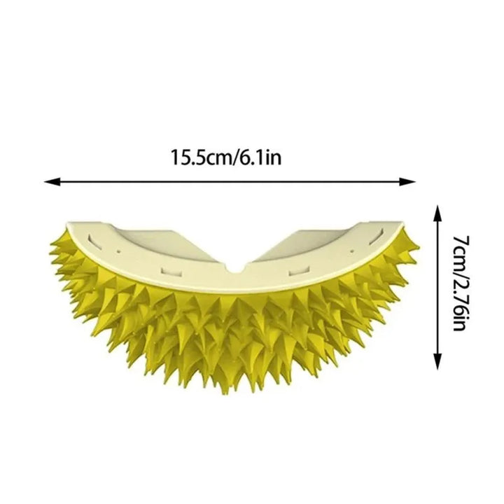 Soft-tipped cat grooming brush, a vital pet supply for gentle fur detangling & healthy coats.