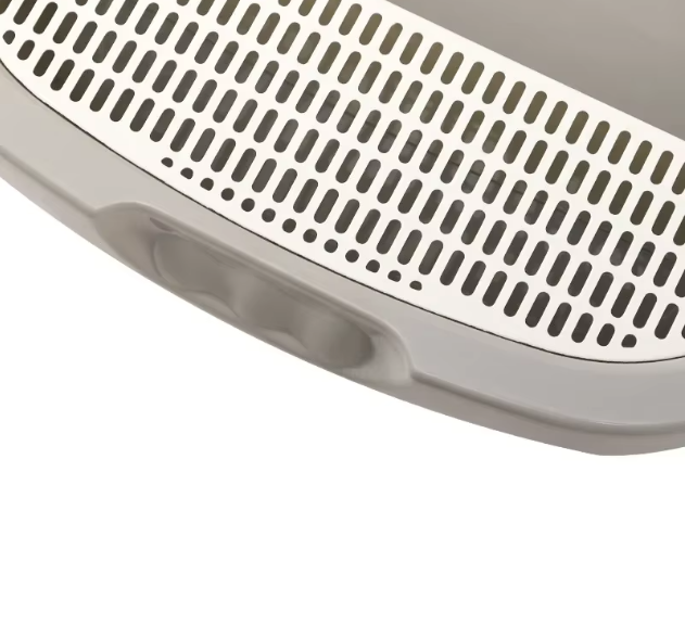 Cleaner home guaranteed with this high rim cat litter tray. Prevents mess, durable cat care essential.