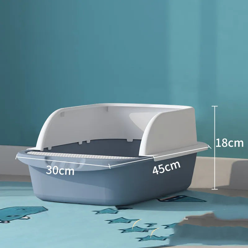 Keep your home cleaner with this high rim cat litter tray. Easy clean & no mess pet accessory.