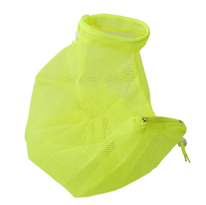 Durable Mesh Cat Grooming Bag with adjustable straps. Tranquil pet bathing & nail care.