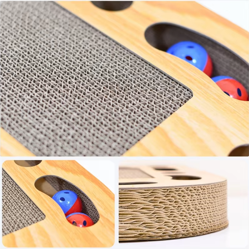 Keep your cat's claws healthy & save your furniture with this engaging cat scratcher.