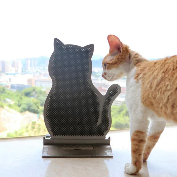 Multi-color Cat Scratching & Massage Board for pet grooming, offering self-grooming and comfort for felines.