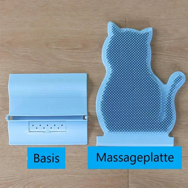 Ergonomic Cat Massage Board & Scratcher in a stylish color, designed for feline self-care and paw health.