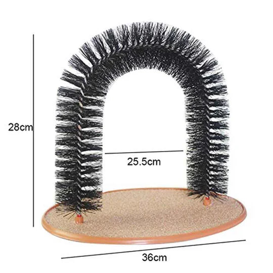 Comforting Cat Self-Grooming Arch offers gentle massage & removes loose fur. A must-have pet supply for happy felines.