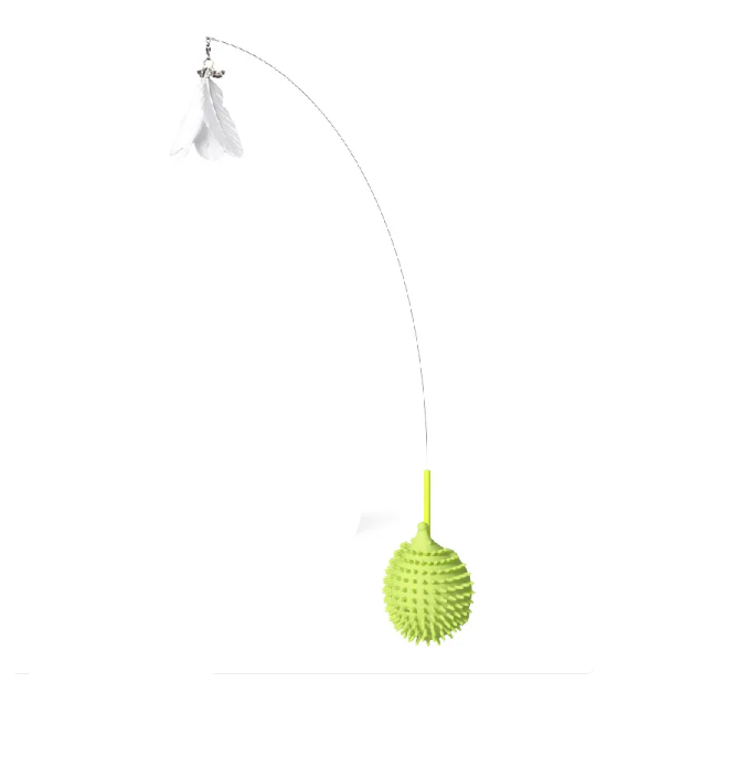 Feline enrichment UFO cat toy, catnip-filled silicone design encourages healthy play & exercise.
