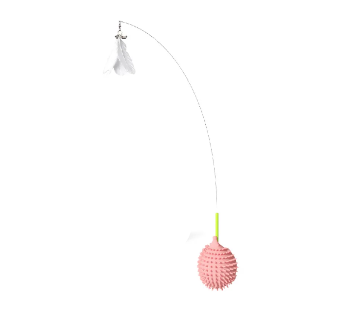 Playful catnip UFO silicone toy, promoting healthy exercise & mental stimulation for felines.