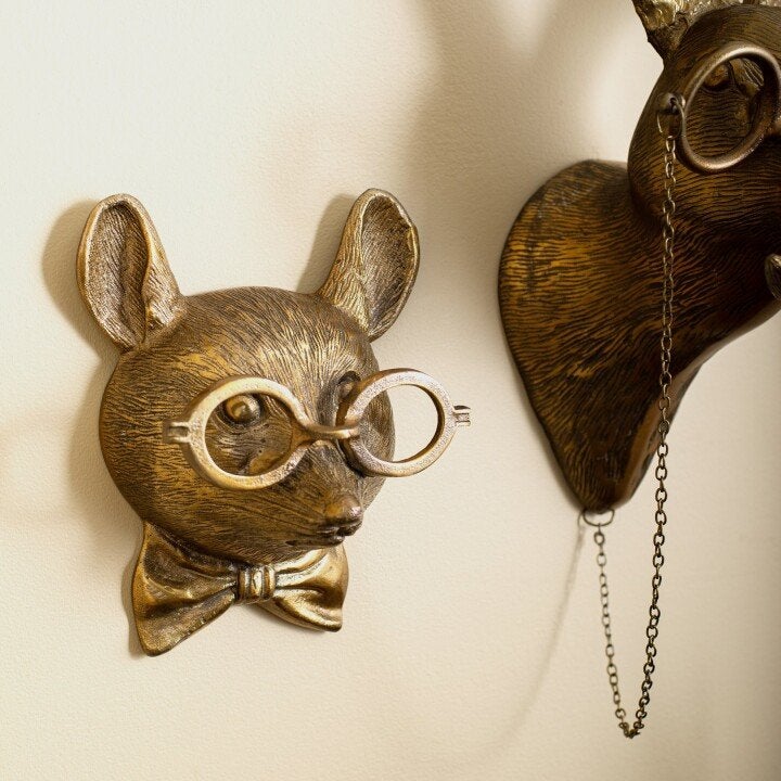 Nature-themed resin wall sculpture, hand-painted animal decor for walls.