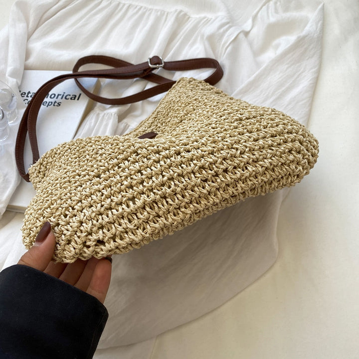 Designer bohemian shoulder bag, versatile for everyday wear and stylish outings.