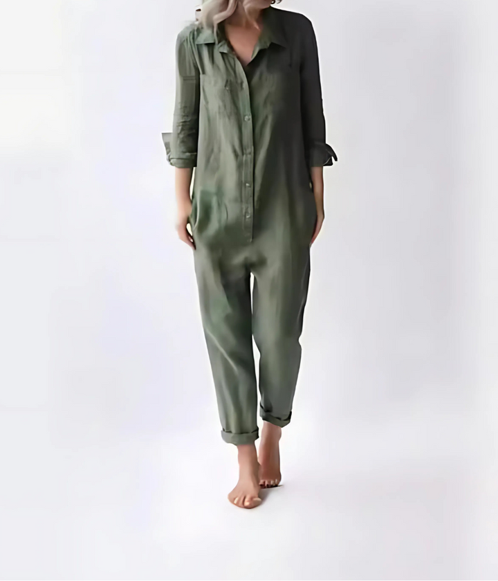 Chic Comfort Jumpsuit for women, offering effortless style, relaxed fit, and versatile everyday wear.