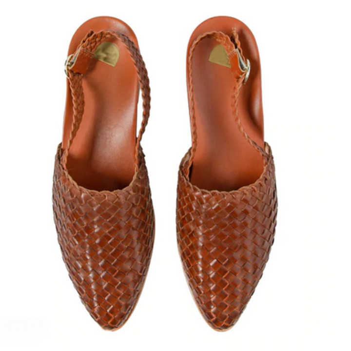 Chic handwoven women's comfort sandals with arch and posture support, ideal for summer walking.