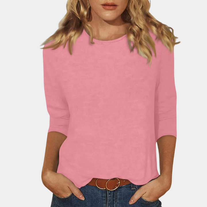 Chic long sleeve t-shirt for women in a soft, comfortable fabric.