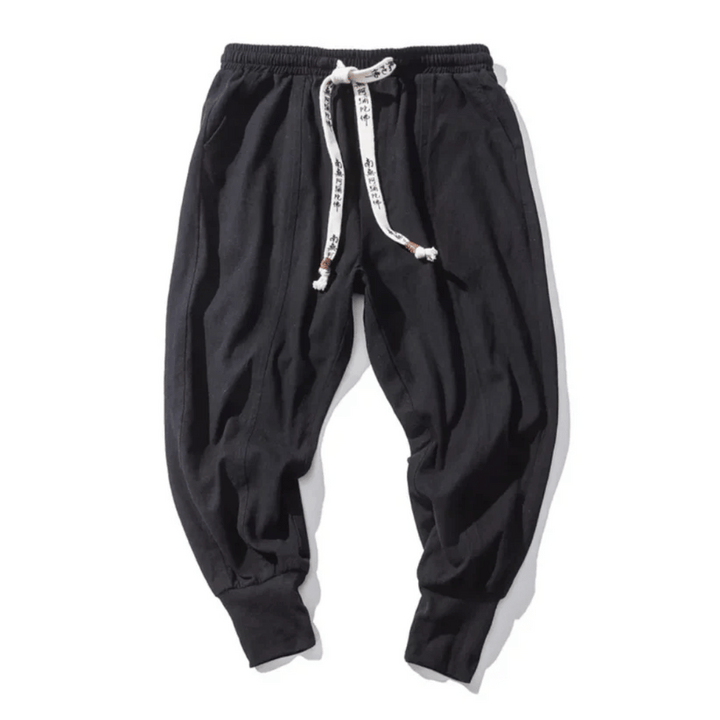 Elegant wide-leg trousers with a Japanese aesthetic for women.