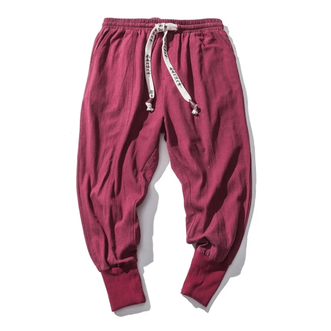 Versatile women's casual pants: navy blue wide-leg style.