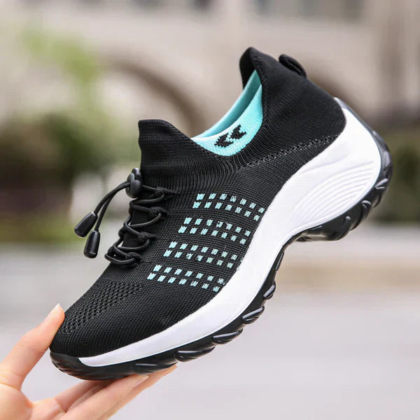 Women's pain relief shoes with chic design and plantar fasciitis focus