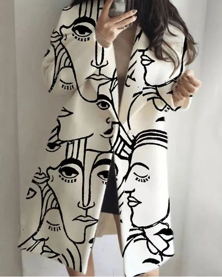Fashion-forward oversized coat, a must-have stylish outerwear piece.