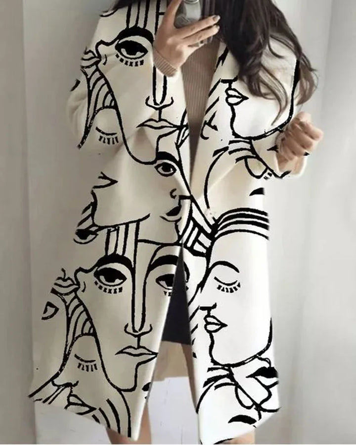 Fashion-forward oversized coat, a must-have stylish outerwear piece.